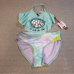 Justice Girls Bikini Color‎ Changing Size 16/18 NWT